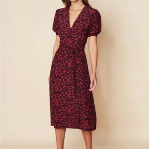 Faithfull The Brand Sumaia Midi Wrap Dress